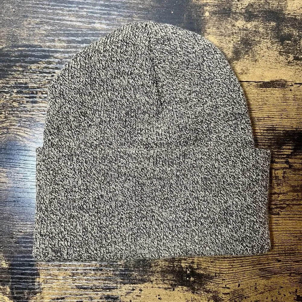Carhartt Beanie Hat Brown Heather Front Patch Work Wear One Size Cap USA
